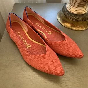 Rothy’s The Point washable flats in discontinued copper color